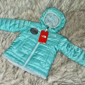 NEW North Face Reversible Full zip, Hooded Jacket, Size 2T